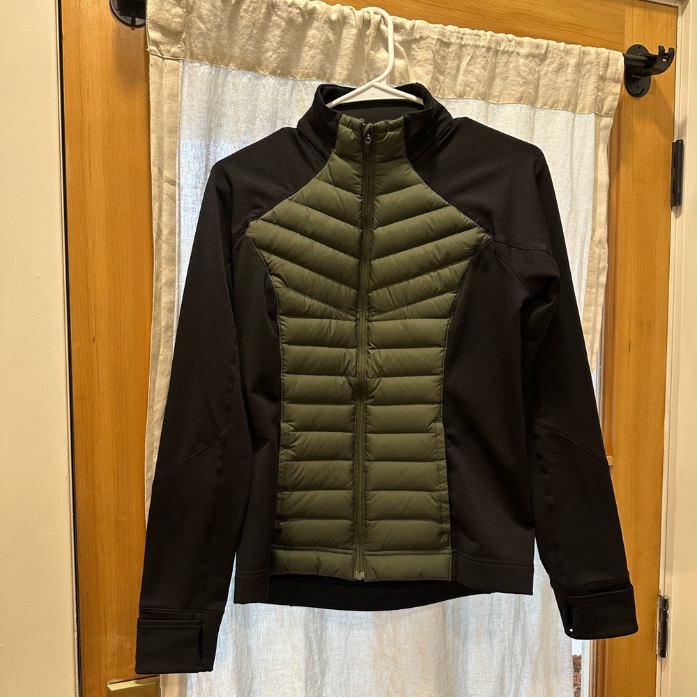 Lucy Black and Olive Puffer Jacket